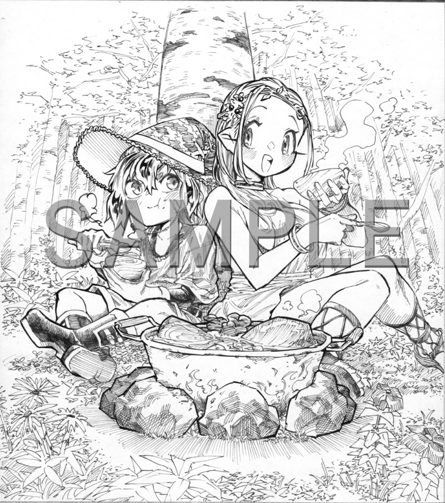 リクエスト 直筆サイン色紙(モノクロ)
