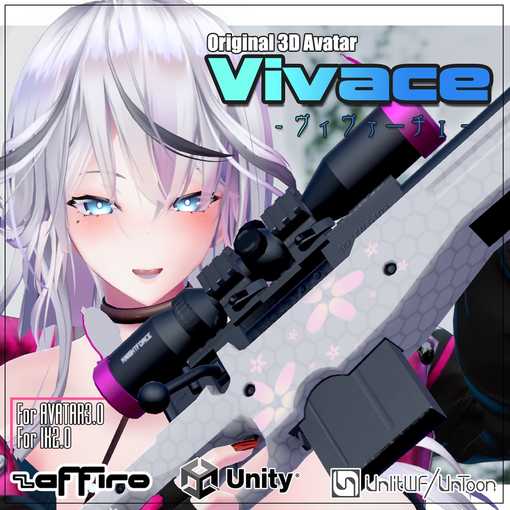 Vivace - ヴィヴァーチェ -】VRC用3Dアバター - Zaffiro - BOOTH