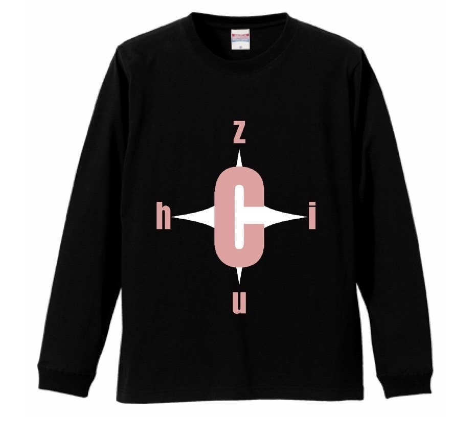 Chizu コンパスロングTシャツ【Black】