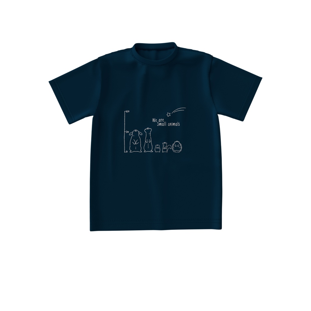 we are small animals 小動物 ビッグシルエット Tシャツ カラー 半袖 夏服