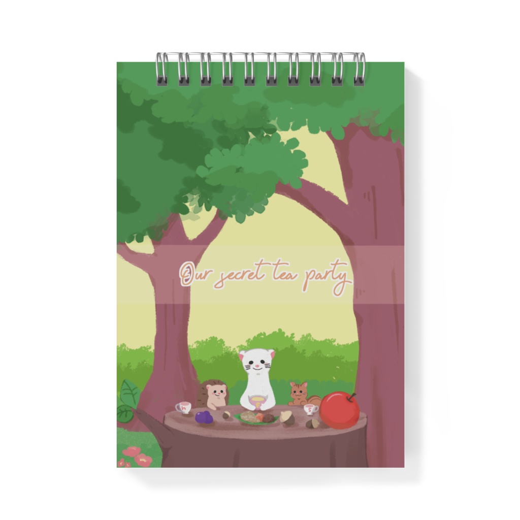 Our secret tea party メモ帳 A6 小動物