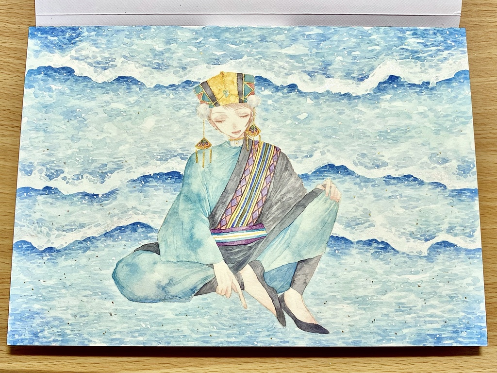 原画〈スクーザの波の音〉