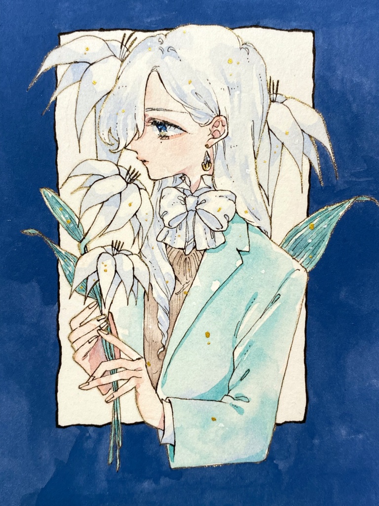 原画〈白百合〉