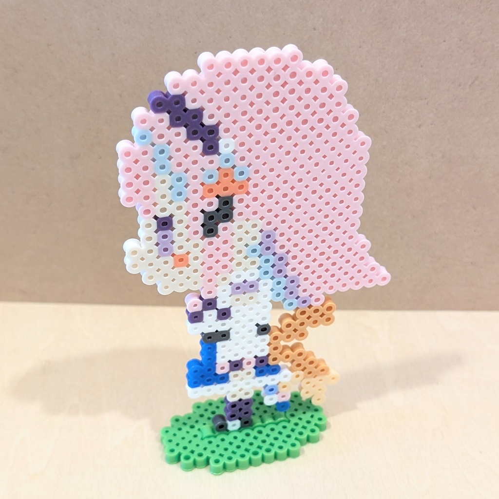 【ユニプロ二次創作作品】木乃華サクヤ アイロンビーズ 横向きスタンド