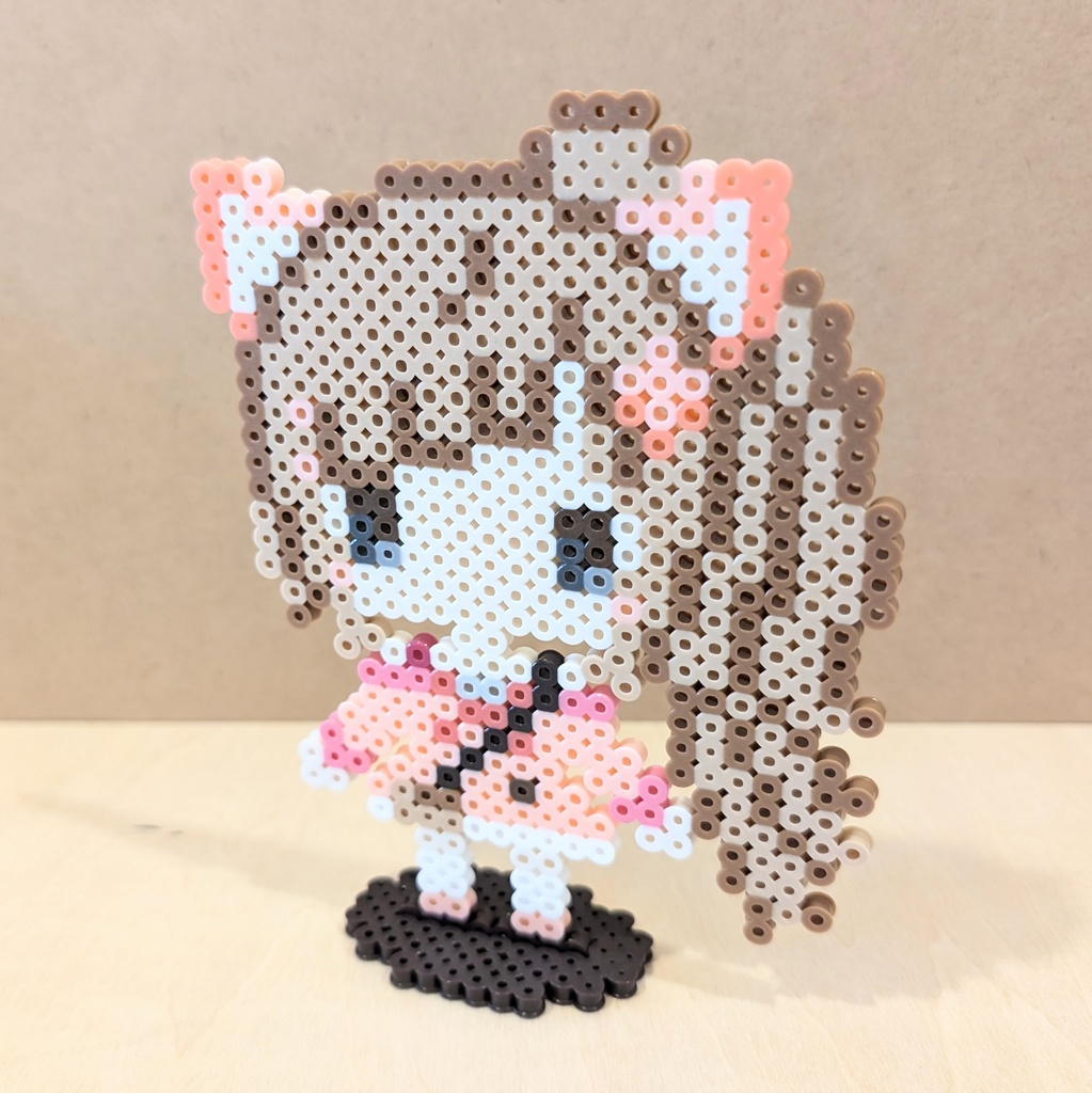 【桜川うり】アイロンビーズスタンド (ポニーテール)