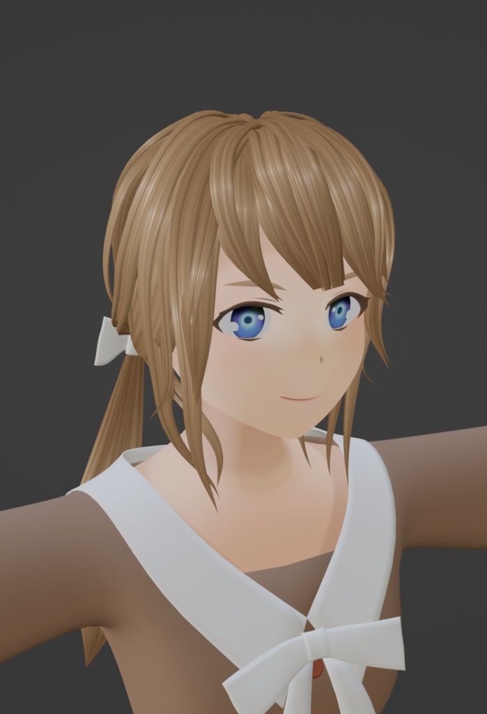 女性の3Dモデル【未完成品/Blendファイルのみ】