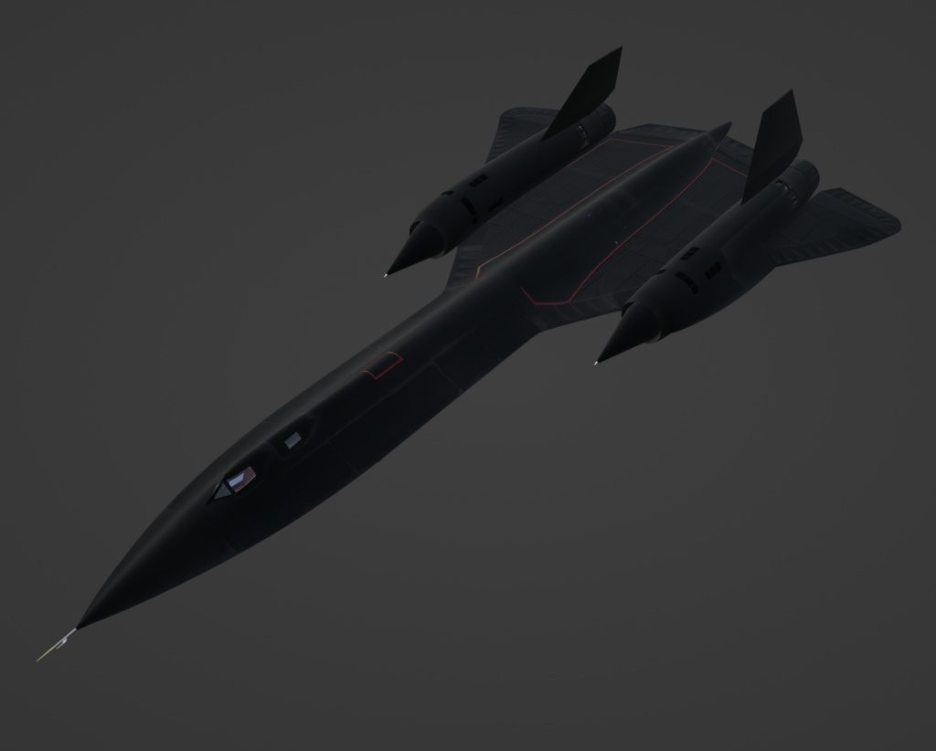 【制作中/3Dモデル】SR-71('23.5.2更新)