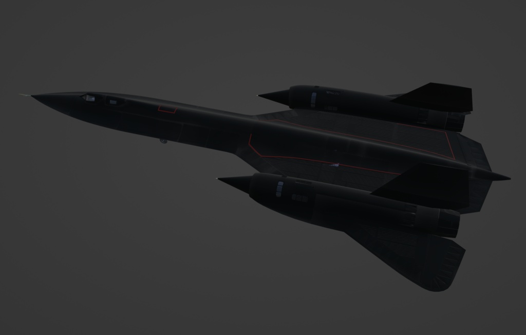 【制作中/3Dモデル】SR-71('23.5.2更新)