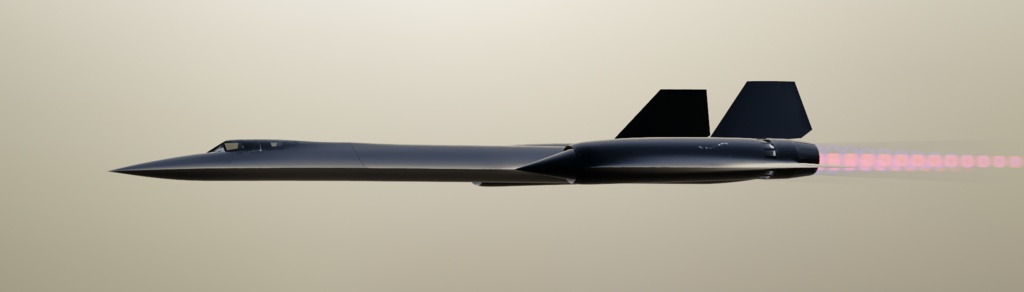 【制作中/3Dモデル】SR-71('23.5.2更新)