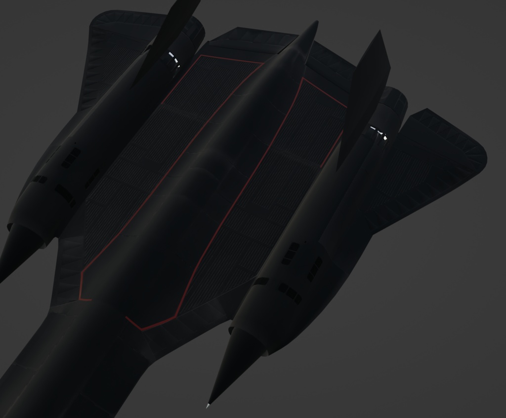 【制作中/3Dモデル】SR-71('23.5.2更新)