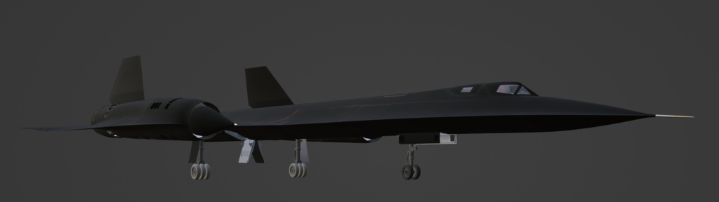 【制作中/3Dモデル】SR-71('23.5.2更新)
