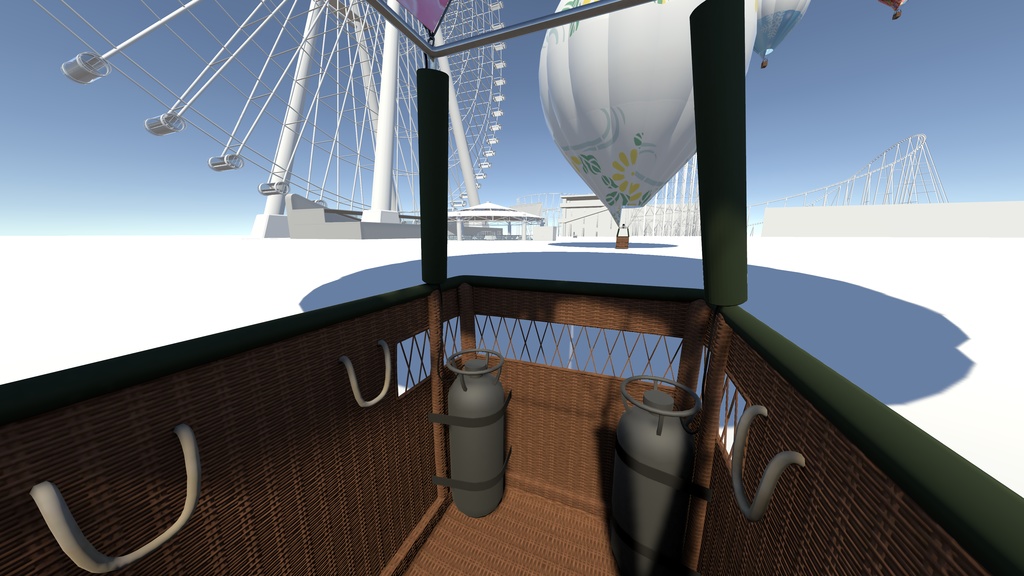 【VRC対応3Dモデル】熱気球 Hot Air Balloon