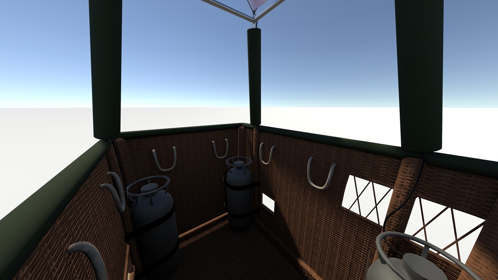 【VRC対応3Dモデル】熱気球 Hot Air Balloon