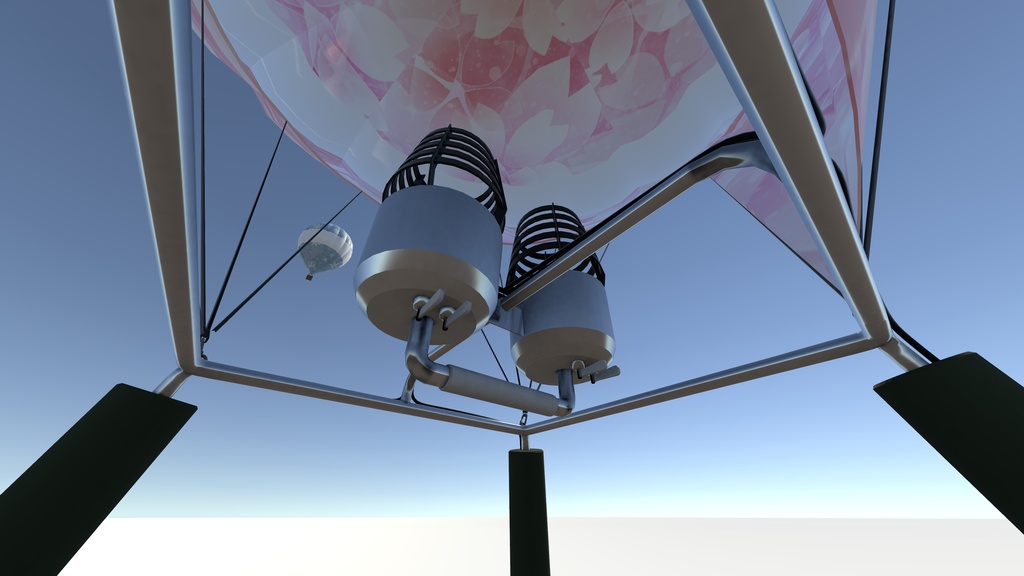 【VRC対応3Dモデル】熱気球 Hot Air Balloon