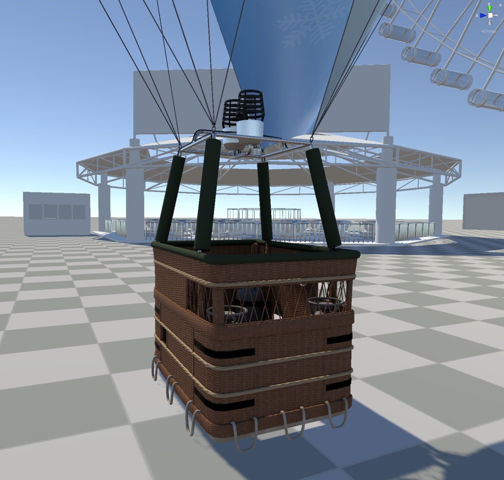 【VRC対応3Dモデル】熱気球 Hot Air Balloon