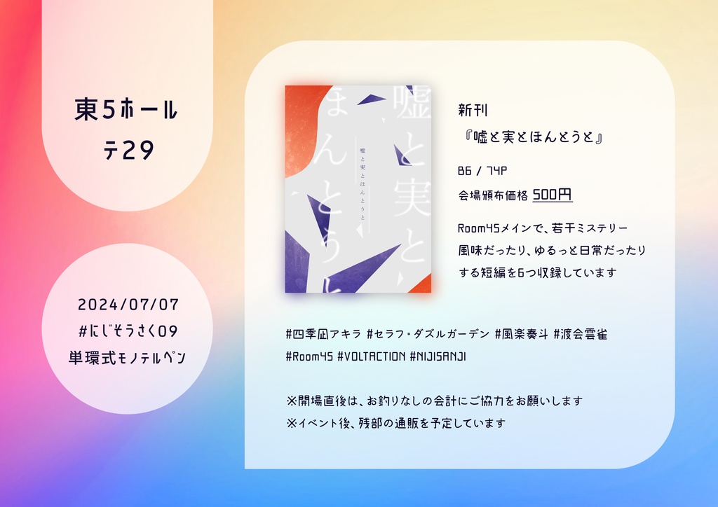 嘘と実とほんとうと