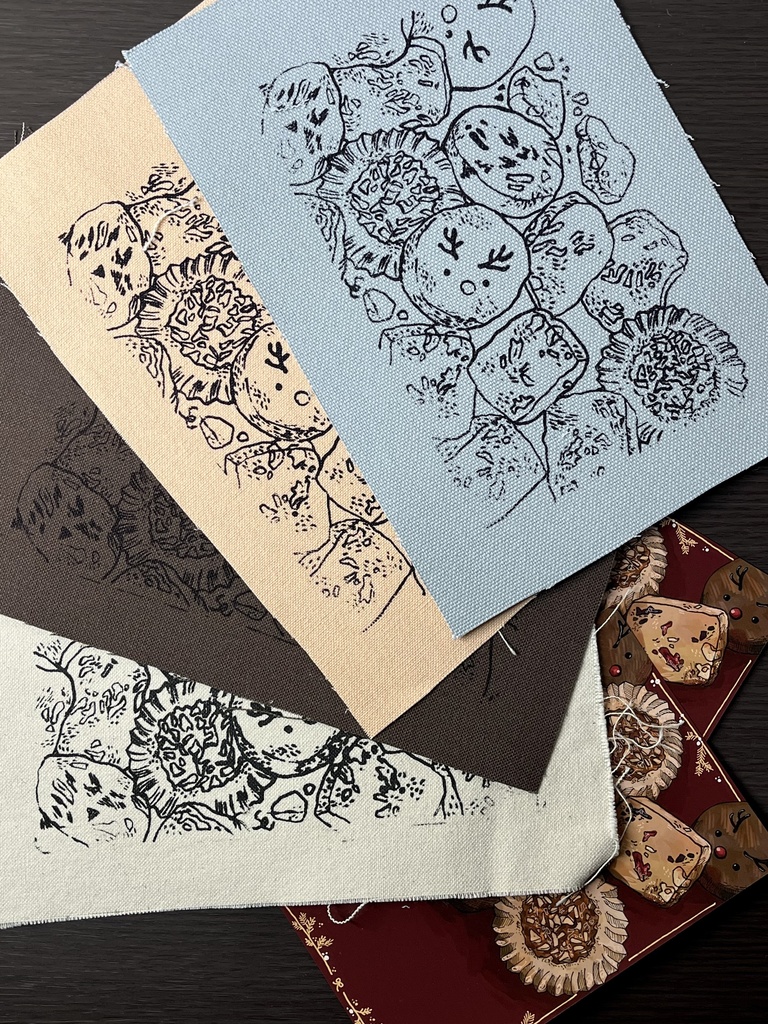 帆布カード(トナカイクッキー)