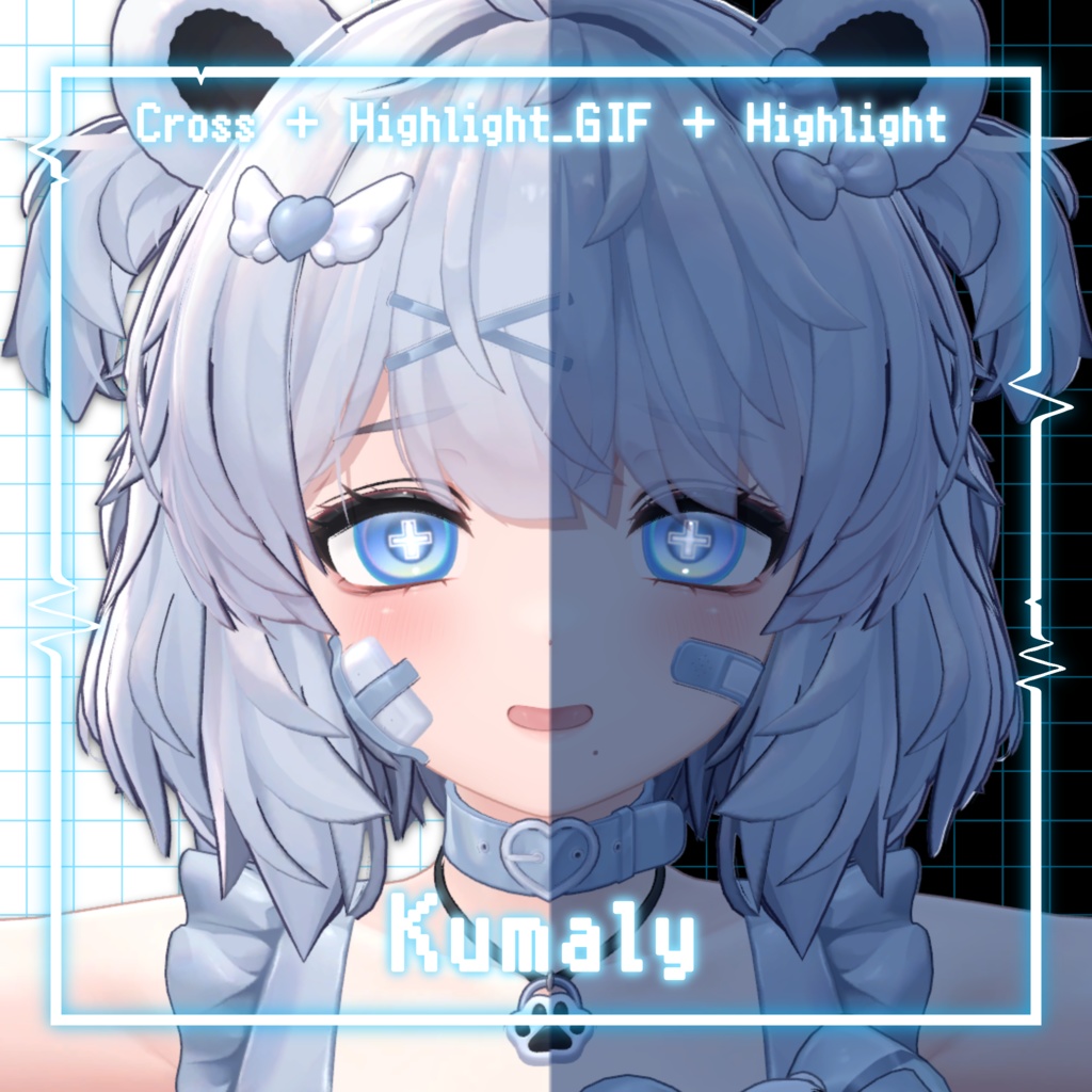 販売準備中【5アバター対応】Pulsey Cross Eye【Eye Texture】