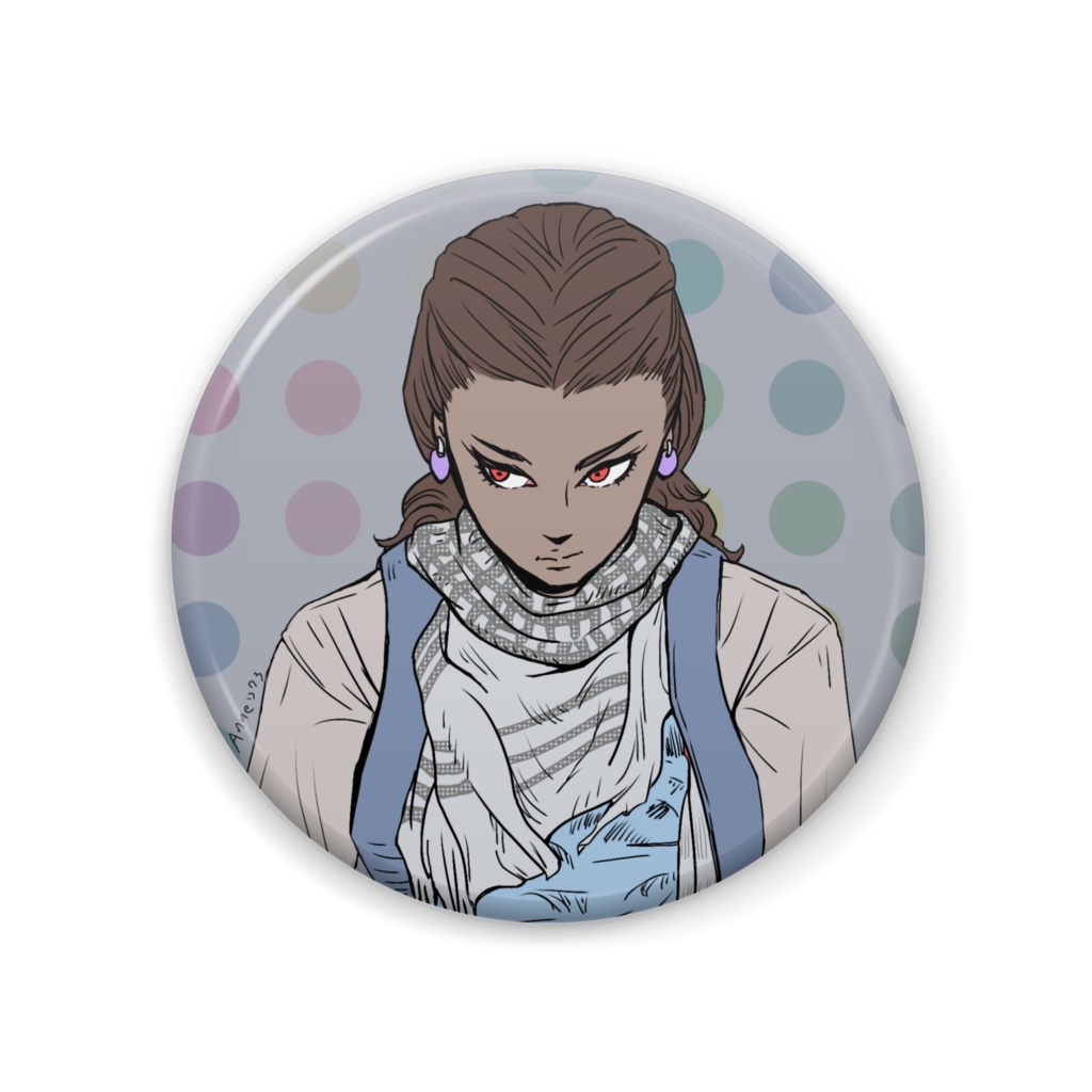 安念オリジナル缶バッジ（サバイバル風）