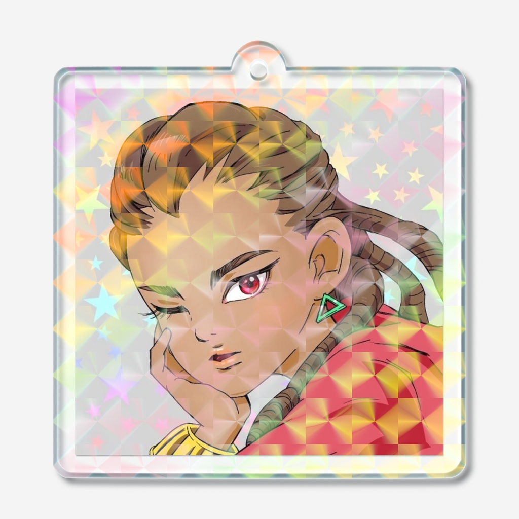 安念イラストホログラムアクリルキーホルダー