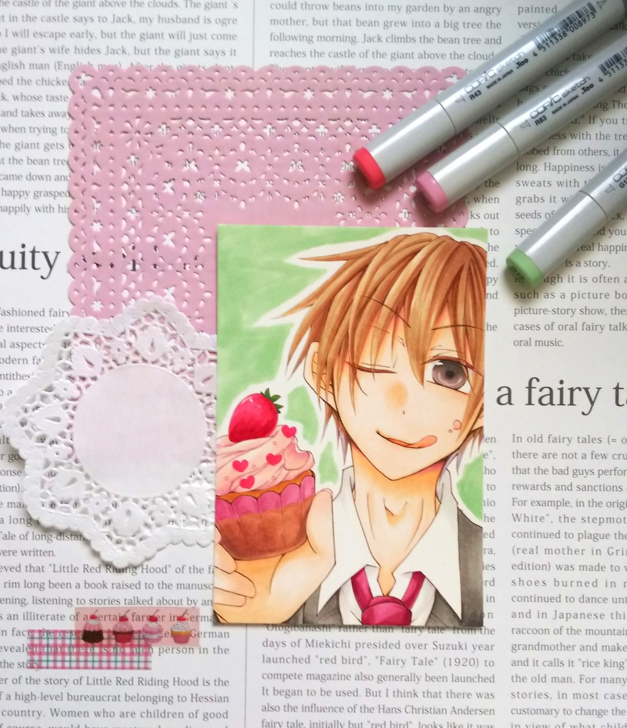 イラスト原画/オリジナル・スイーツ男子