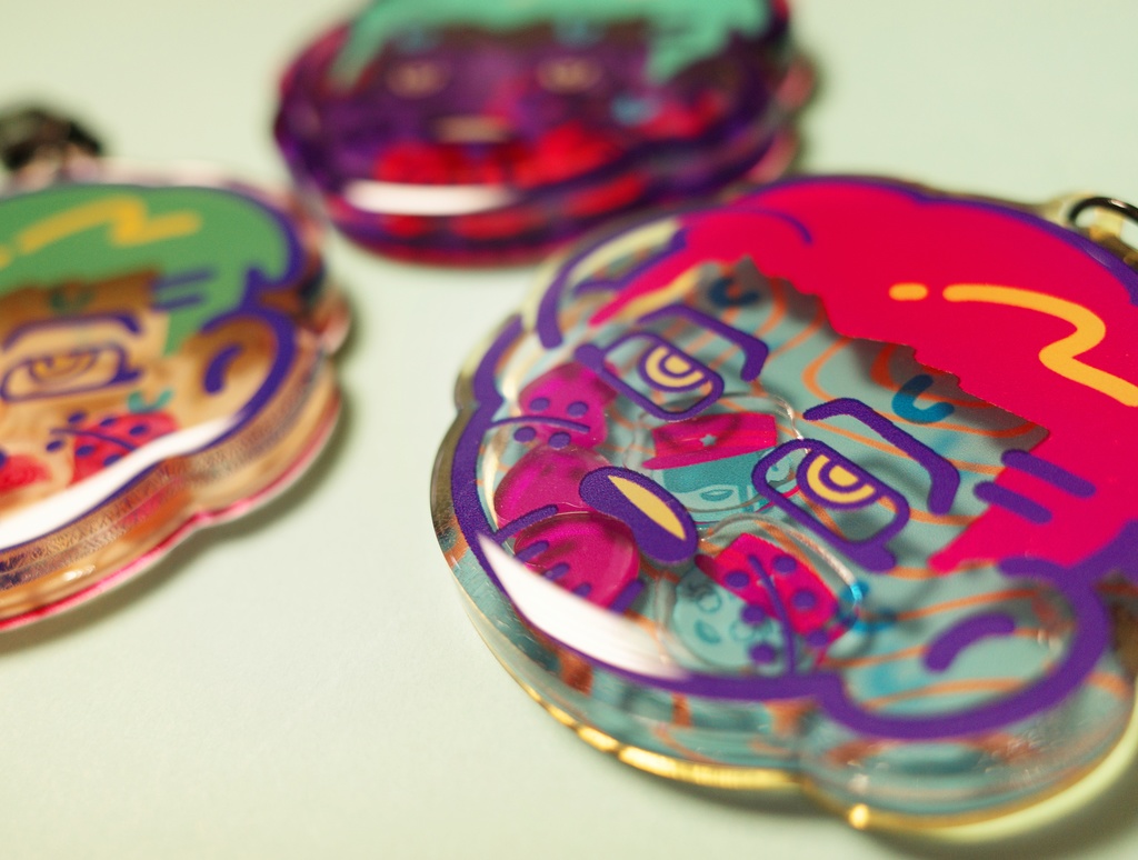 尾形のシャカシャカアクキー