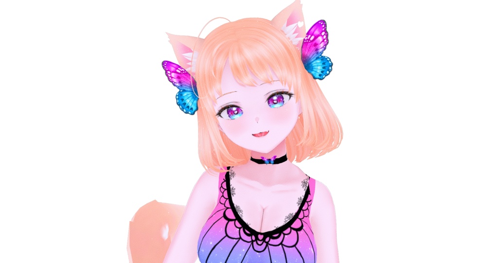 [Vroid] Butterfly Cat | VRM + VSFavatar 