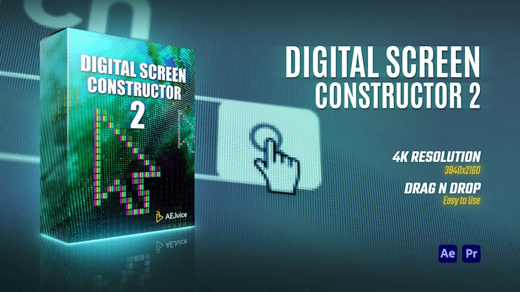Digital Screen Constructor 2｜デジタルスクリーン・HUD コンストラクター 2（After Effects・Premiere Pro）