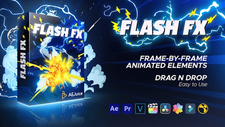 Flash FX｜手描きアニメーション エフェクト素材 890点以上（After Effects）