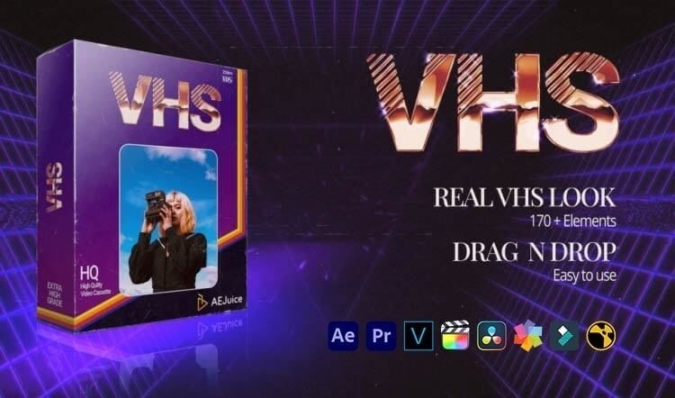 VHS｜リアルなVHSエフェクト（After Effects・Premiere Pro）