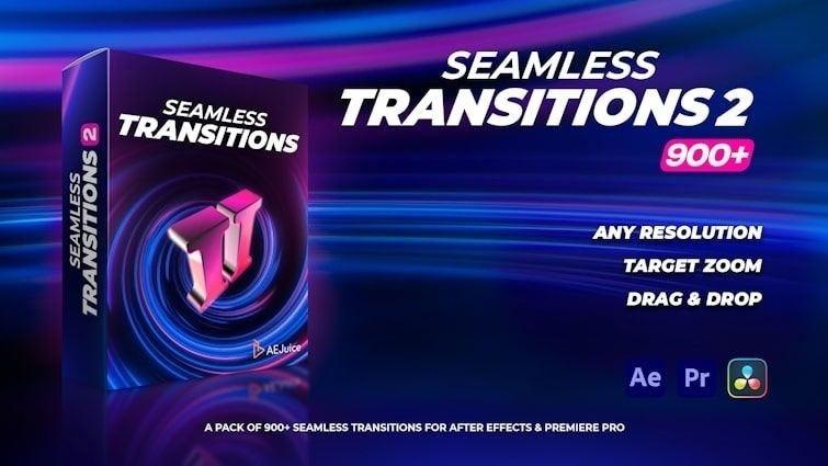 Seamless Transitions 2｜シームレス トランジション 2（After Effects・Premiere Pro）