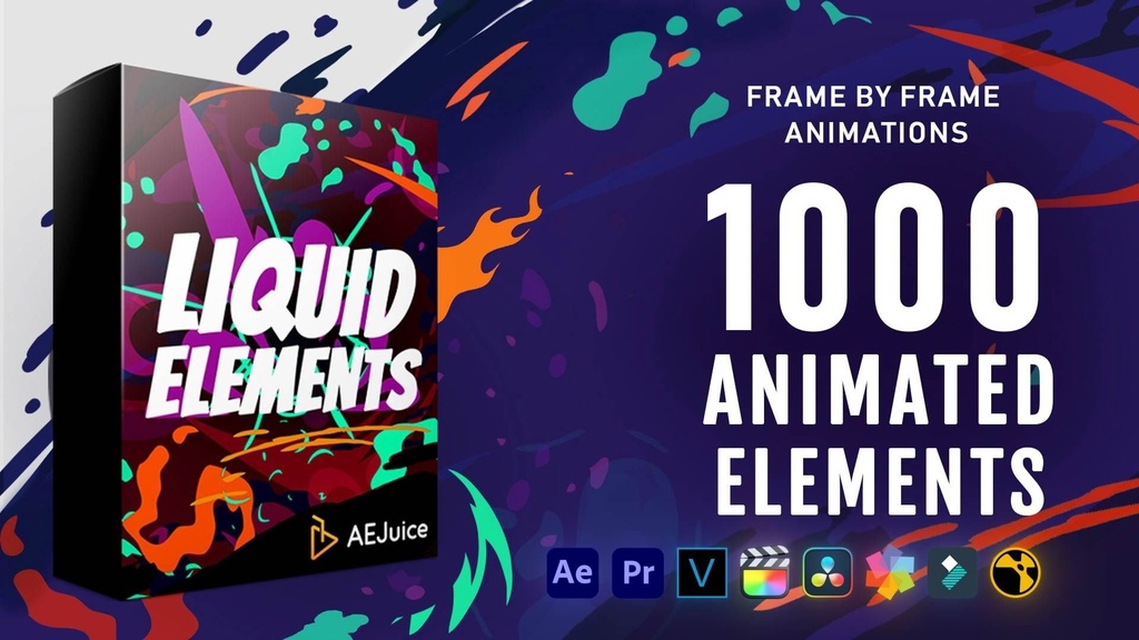 Liquid Elements｜リキッドエレメント 1000種以上（After Effects・Premiere Pro）