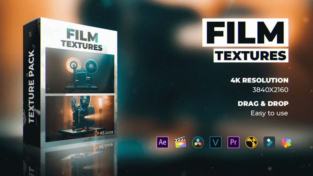 Film Textures｜フィルムテクスチャー（After Effects）