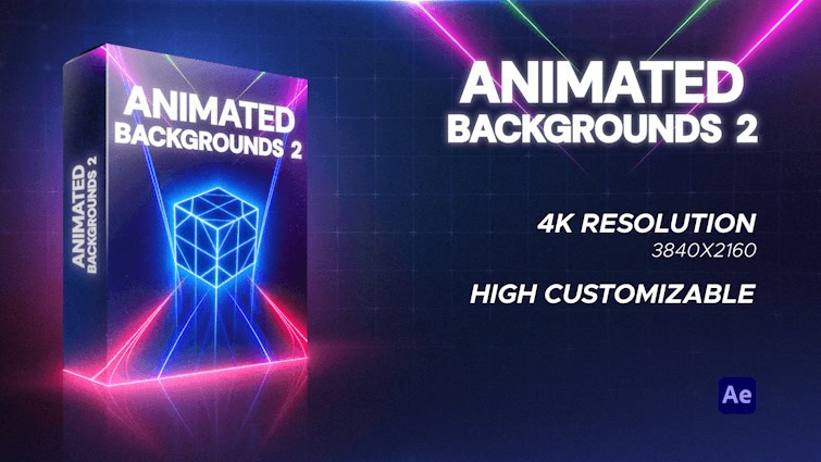 Animated Backgrounds 2｜アニメーション背景 2（After Effects・Premiere Pro）