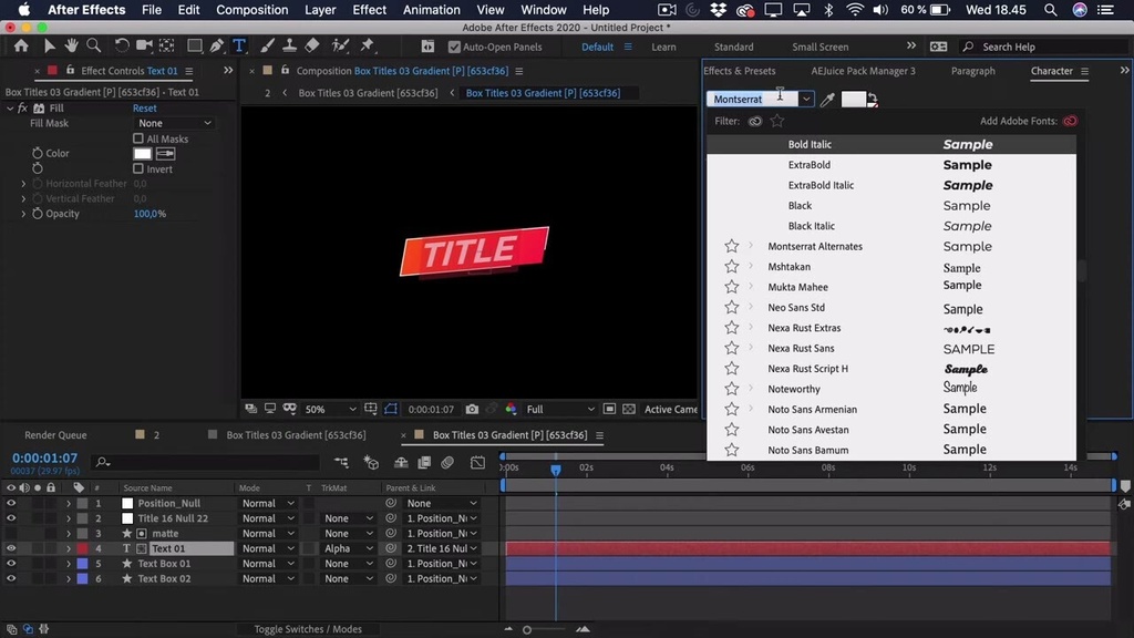 Titles|タイトル・テロップ・吹き出し(After Effects・Premiere Pro)