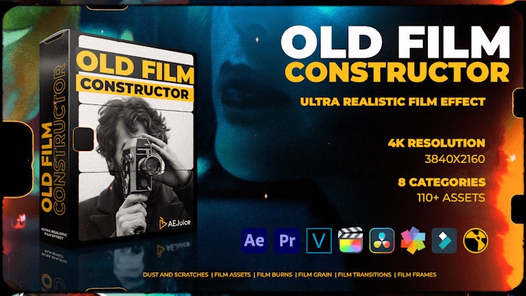 Old Film Constructor｜オールドフィルム コンストラクター（After Effects・Premiere Pro）