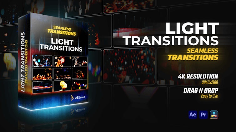 Light Transitions｜ライト トランジション（After Effects・Premiere Pro）