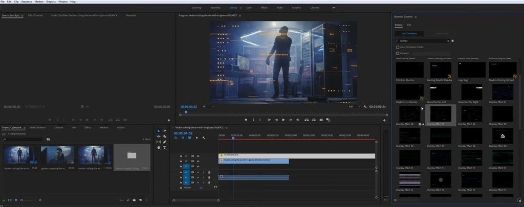 Cyberpunk HUD|サイバーパンク HUD(After Effects・Premiere Pro)