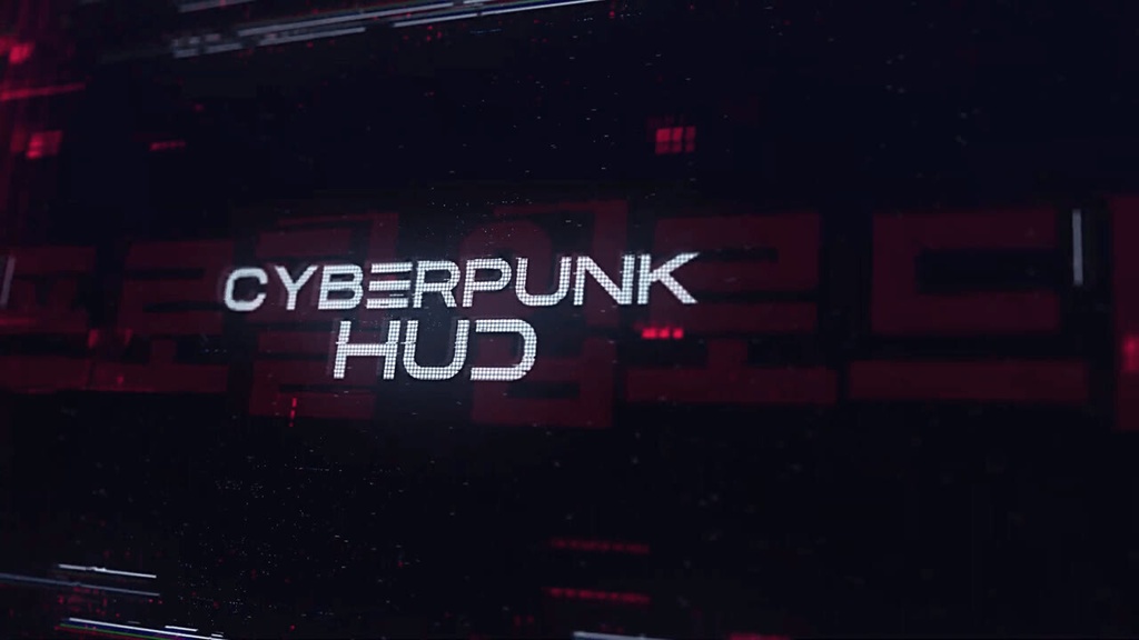 Cyberpunk HUD|サイバーパンク HUD(After Effects・Premiere Pro)