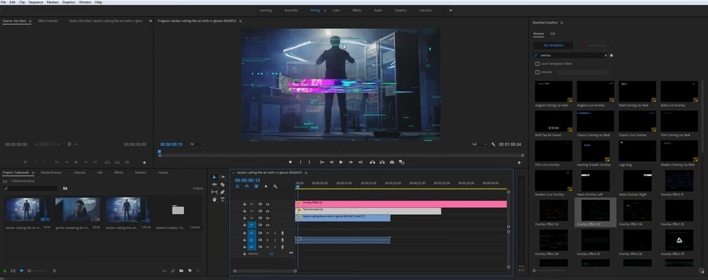Cyberpunk HUD|サイバーパンク HUD(After Effects・Premiere Pro)