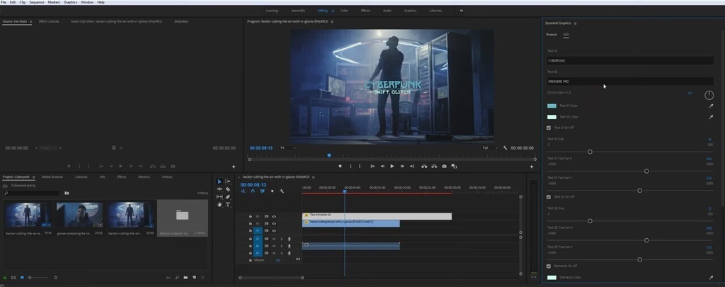 Cyberpunk HUD|サイバーパンク HUD(After Effects・Premiere Pro)