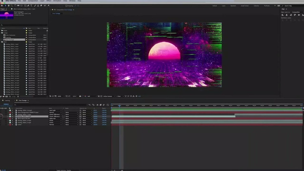 Analog Glitch|アナロググリッチ シェイプ(After Effects)