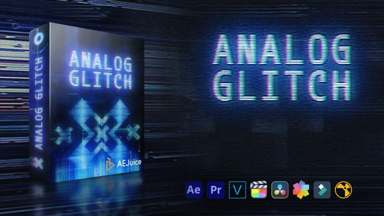 Analog Glitch｜アナロググリッチ シェイプ（After Effects）