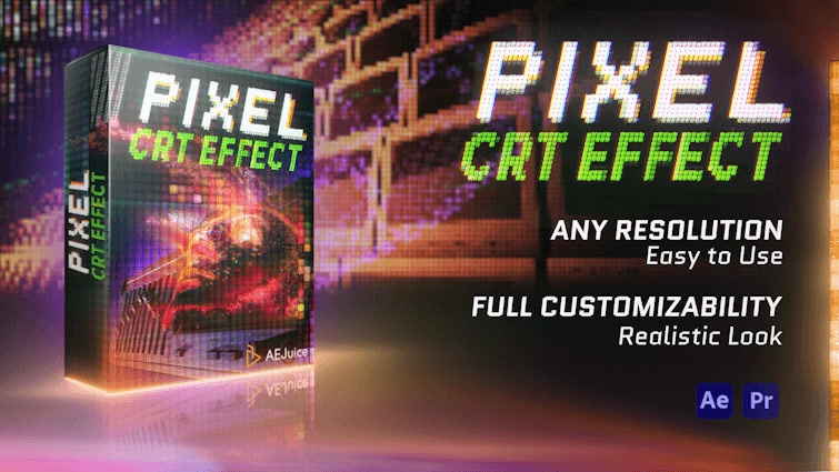 Pixel CRT Effect｜ピクセル CRT エフェクト（After Effects・Premiere Pro）