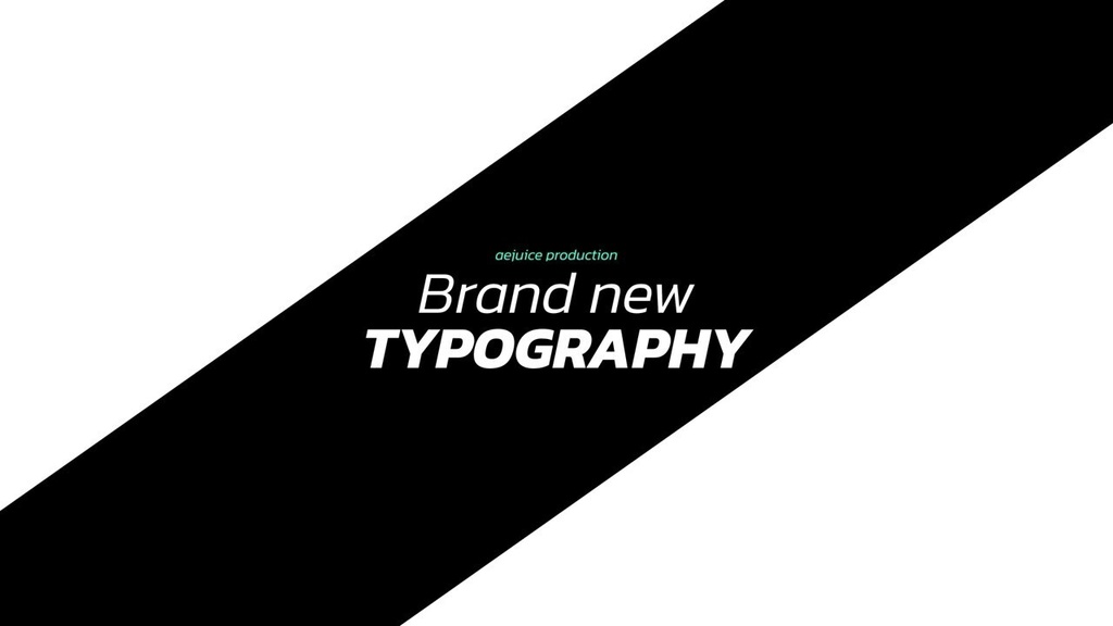 Typography Titles|タイポグラフィ タイトル(After Effects・Premiere Pro)