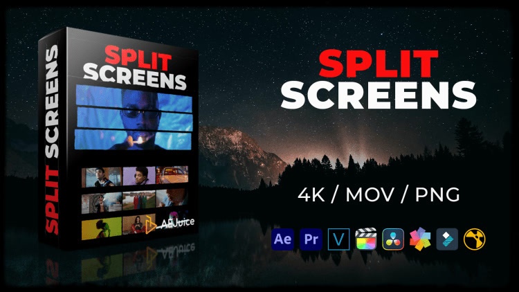 Split Screens｜分割画面 スプリットスクリーン（After Effects）