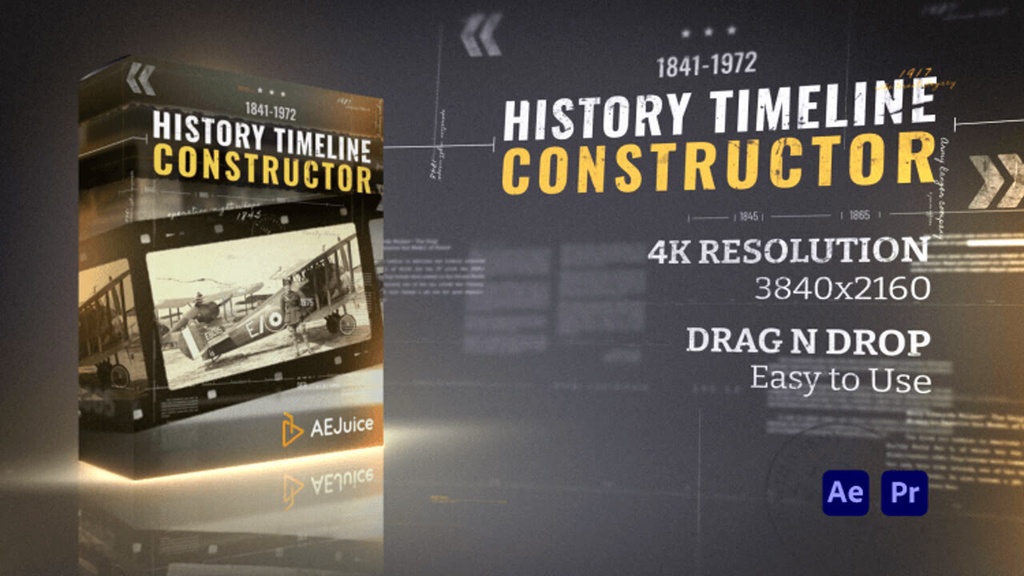 History Timeline Constructor|歴史年表 コンストラクター(After Effects・Premiere Pro)