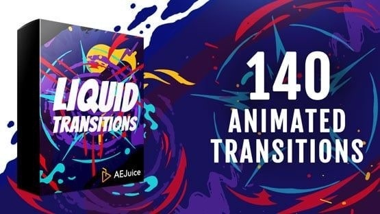Liquid Transitions|リキッド トランジション 手描き(After Effects・Premiere Pro)
