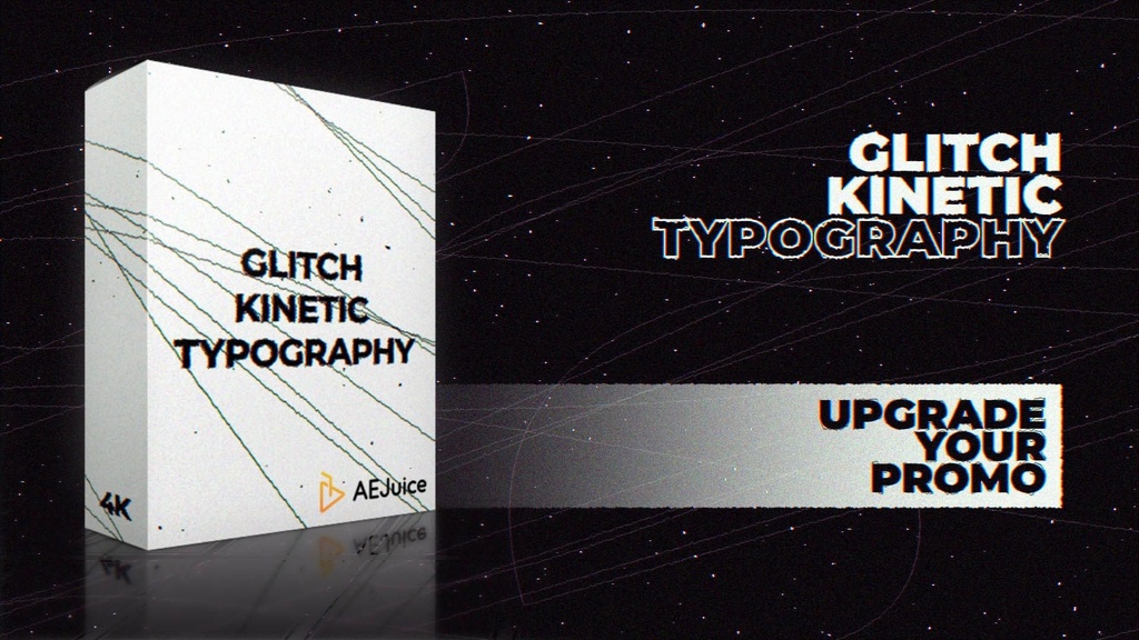Glitch Kinetic Typography|グリッチ キネティックタイポグラフィ(After Effects・Premiere Pro)