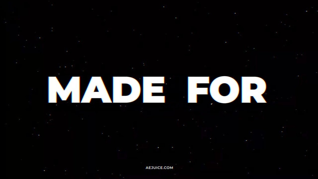 Glitch Kinetic Typography|グリッチ キネティックタイポグラフィ(After Effects・Premiere Pro)